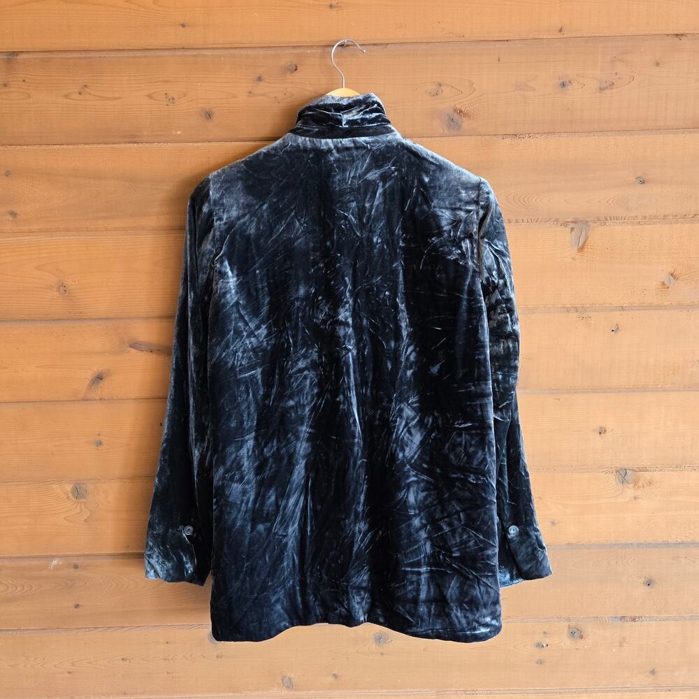 Anthropologie Alessia Velvet Blazer NWT S Carbon Gray Jacket Business Prep Top - Picture 4 of 7